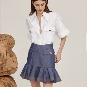 Acler Denim Skirt, never used, Size AU- 8, US- 4